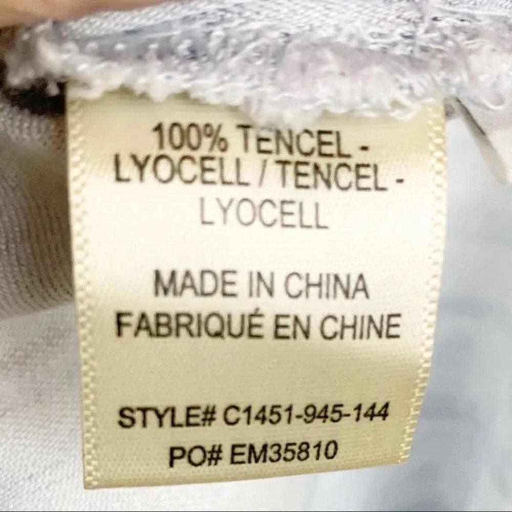 CLOTH & STONE Elastic Collar Off The Shoulder Chambray Mini Dress Size Small - Picture 8 of 8